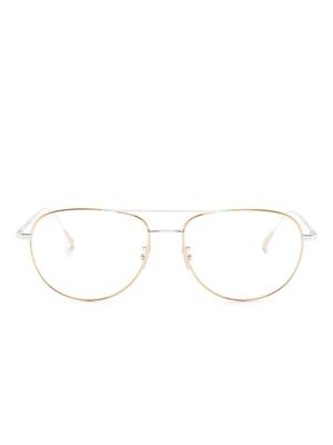Cutler & Gross lunettes de vue bicolores à monture pilote
