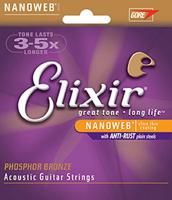 Elixir Strings 16027 snaar voor muziekinstrumenten Akoestisch 6 stuk(s) Staal Gitaar