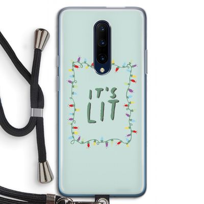 It's Lit: OnePlus 7 Pro Transparant Hoesje met koord