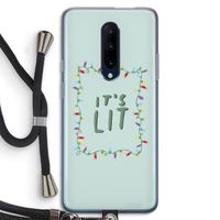 It's Lit: OnePlus 7 Pro Transparant Hoesje met koord
