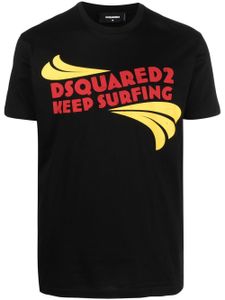 DSQUARED2 t-shirt à logo imprimé - Noir