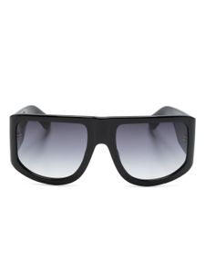 Linda Farrow lunettes de soleil Nué à monture oversize - Noir