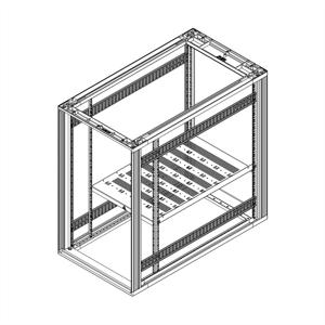 Schroff 27230167 19 inch Strip voor patchkast