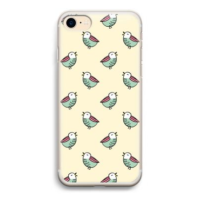 Vogeltjes: iPhone 7 Transparant Hoesje