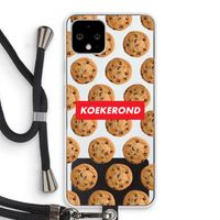 Koekerond: Pixel 4 Transparant Hoesje met koord