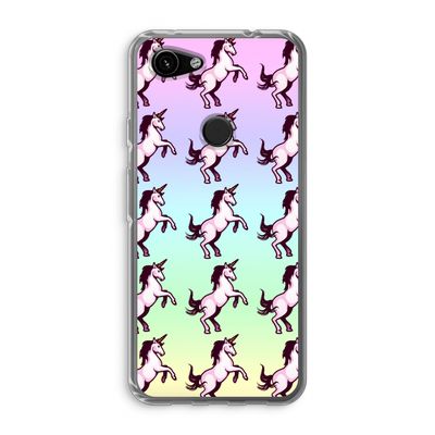 Musketon Unicorn: Google Pixel 3a Transparant Hoesje
