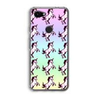 Musketon Unicorn: Google Pixel 3a Transparant Hoesje
