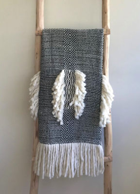 Plaid Macrame katoen//acrylic