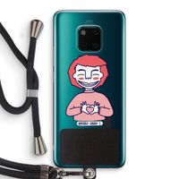 Hartje: Huawei Mate 20 Pro Transparant Hoesje met koord