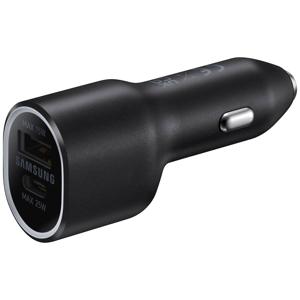 Samsung EP-L4020NBEGEU USB-oplader 25 W, 15 W 1x USB-C, 1x USB-A USB PD 3.0, QC 2.0, Adaptive Fast Charge Zwart Auto Snellader