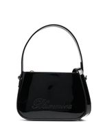 Blumarine mini sac en cuir à détail de logo - Noir