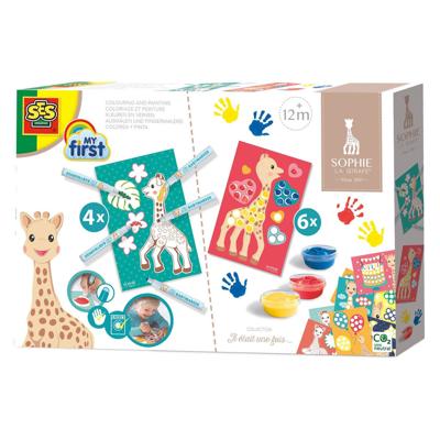 SES my first - sophie la girafe - kleuren en verven