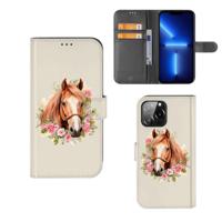 Telefoonhoesje | Met pasjeshouder | voor iPhone 13 Pro Max Paard
