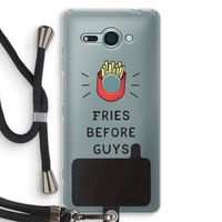Fries before guys: Sony Xperia XZ2 Compact Transparant Hoesje met koord
