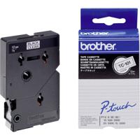 Brother TC-101 Labeltape Tapekleur: Transparant Tekstkleur: Zwart 12 mm 7.7 m - thumbnail