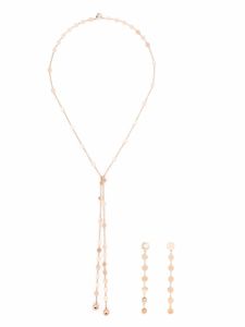 Pasquale Bruni "lot boucles d'oreilles-collier Luce, Light In Me Sautoir en or rose 18ct orné de diamants"