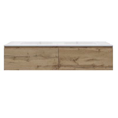 Badkamermeubelset Gliss Eros 160 cm Met Wastafel Rustiek Eiken