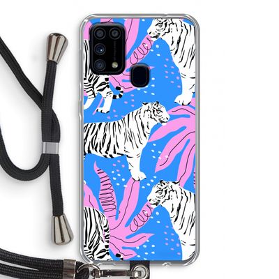 Tijger: Samsung Galaxy M31 Transparant Hoesje met koord