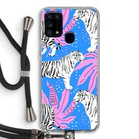 Tijger: Samsung Galaxy M31 Transparant Hoesje met koord