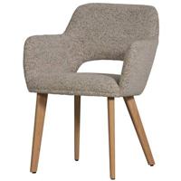 WOOOD Murat Eetkamerstoelen Houten Naturel Poot - Naturel - Set van 2