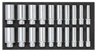 Sonic Doppenset 1/2", SFS 1/3 Lang 20-delig 302003 Sonic Doppenset 1/2", SFS 1/3 Lang 20-delig 302003