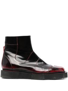 Henrik Vibskov bottines Enzo en cuir - Rouge