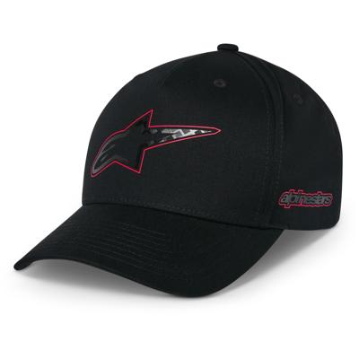 ALPINESTARS Carbon Fiber Snapback Hat, Petjes en mutsen voor de motorfietsrijder, Zwart