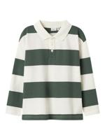 Name it winter polo t-shirt jongens - wit - relaxed fit - NkmNutiva