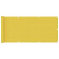 VidaXL Balkonscherm 75x500 cm hdpe geel