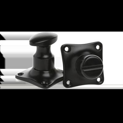 De Oude Deurklink WC Slot - Draaiknop mat zwart