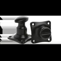 De Oude Deurklink WC Slot - Draaiknop mat zwart