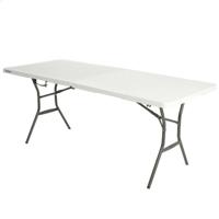 Vouwtafel Lifetime Wit Rechthoekig Staal Plastic 185 x 76 x 74 cm