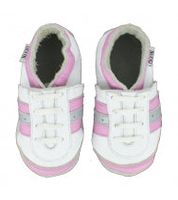 Oxxy babyslofjes sport wit roze Maat