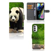 Motorola Moto G52 | Moto G82 | Telefoonhoesje | Met pasjeshouder | Panda