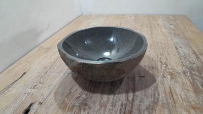 Aufsatzwaschbecken aus Flussstein RS250339, 37x34x15 cm