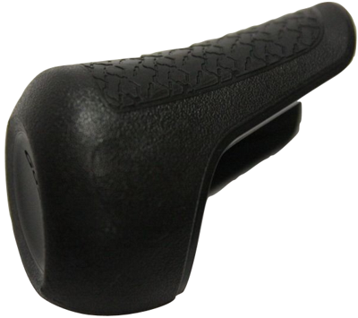 Gazelle Handvat dop links - zwart met zwarte bies