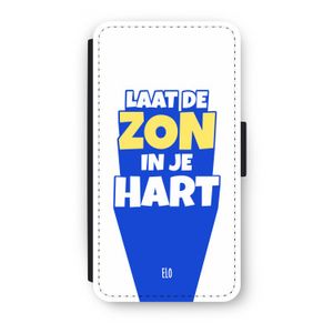 Laat de zon in je hart: iPhone X Flip Hoesje