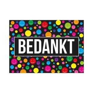 10x Bedankt ansichtkaart/wenskaart