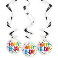 12x Happy Birthday rotorspiralen