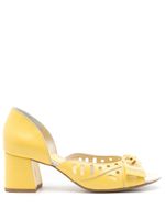 Sarah Chofakian escarpins Adrienne en cuir - Jaune