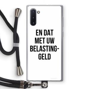 Belastinggeld: Samsung Galaxy Note 10 Transparant Hoesje met koord
