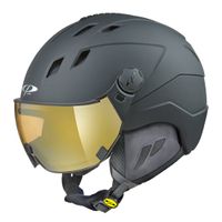 CP Corao skihelm zwart met meekleurend vizier (4 Keuzes)