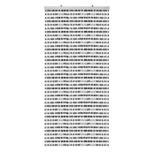 Kralengordijn - zwart - 90 x 220 cm - deurgordijn - vliegenwerend - gordijn met kralen