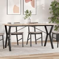 Eettafel Y-frame 160x80x75 cm massief grenenhout en staal