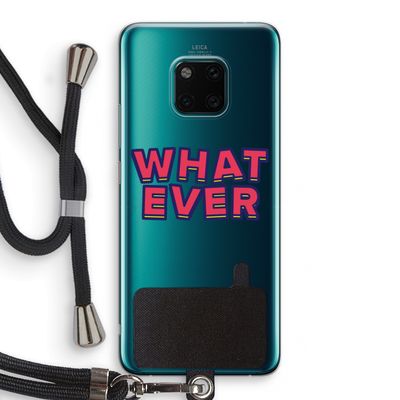 Whatever: Huawei Mate 20 Pro Transparant Hoesje met koord