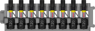 Bosch Accessoires Schroefbit Impact Control T20, 25 mm 8x - 2608522380