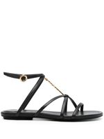 Jacquemus sandales Les sandales Pralu en cuir - Noir