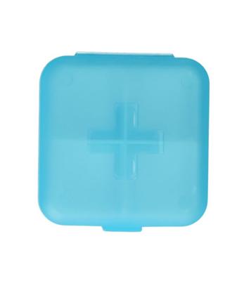 JVDL Pillendoos plus 4 vakken blauw