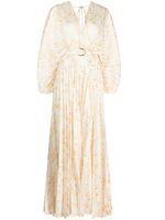 Acler robe longue Westover plissée à fleurs - Blanc