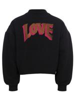 LOOXS Little winter sweater meisjes - zwart - ruffle